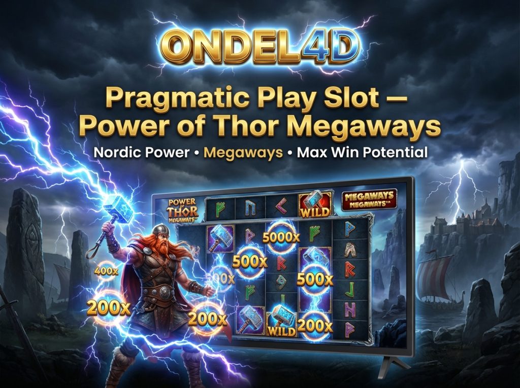 Power of Thor Megaways Pragmatic Play di ONDEL4D: Palu Petir Mengguncang Ribuan Cara Menang